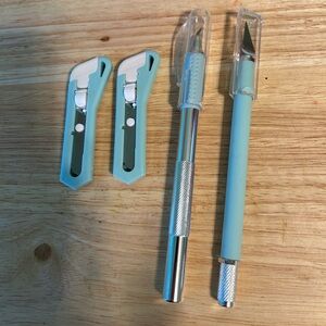 Mint Green Craft Knife Set